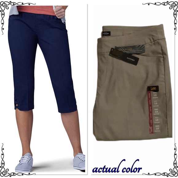 lee slimming fit capris